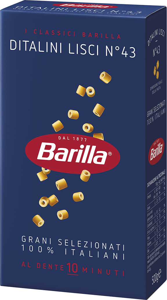 BARILLA LISCI DITALINI No.43 - 500g - 1