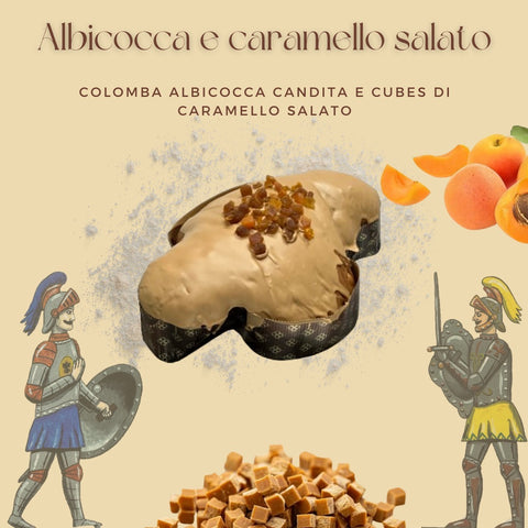 Colomba Artigianale al Albicocca e caramello salato - 1 kg - Pré-commande Livraison env. 10 mars 2024