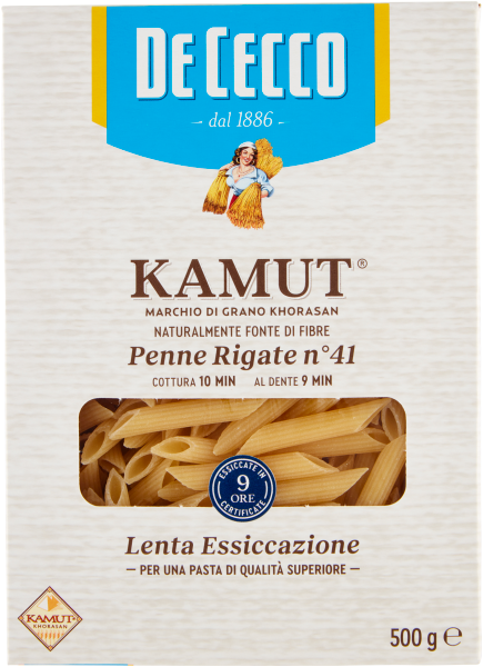 De Cecco Penne Rigate n° 41 Kamut Pasta - 500 g
