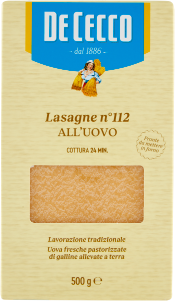 De Cecco Lasagne n° 112 all'uovo - 500 g