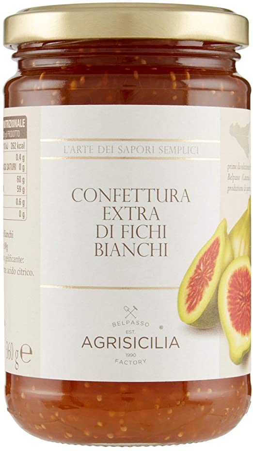 Agrisicilia Confettura Extra di Fichi Bianchi - 360 g - 1