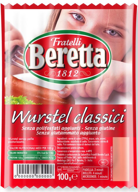 BERETTA WURSTEL CLASSICS - 100g