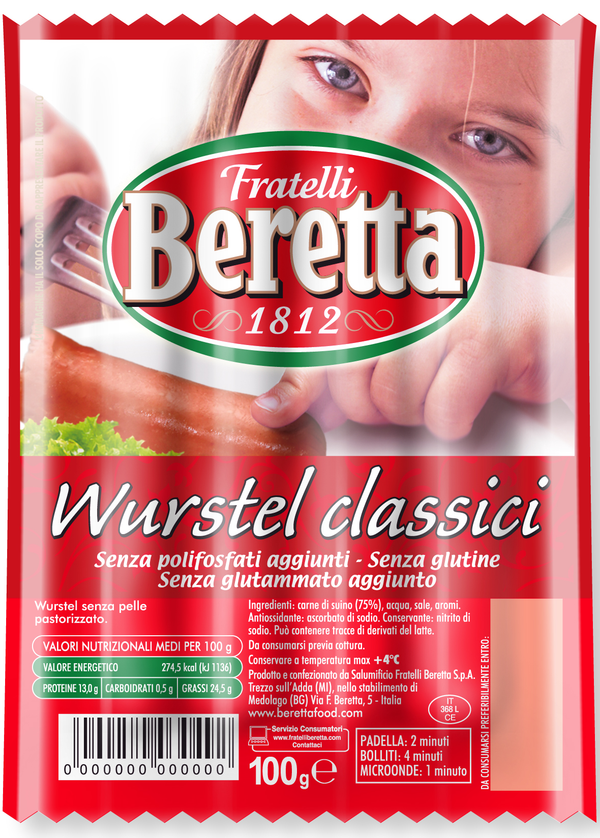 Beretta Wurstel Classici - 5x 100 g - 1