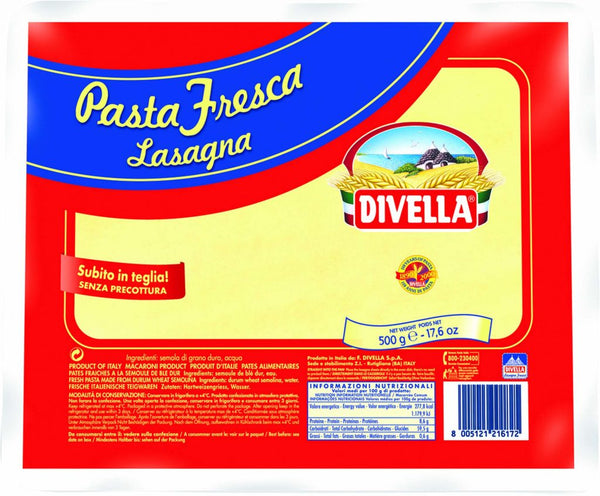 Divella Lasagna Pasta Fresca - 500 g - 1