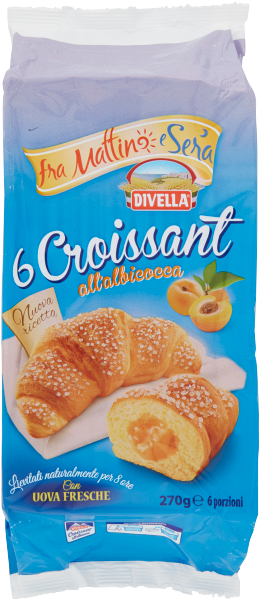 Divella Croissants All´Albicocca - 270 g - 1