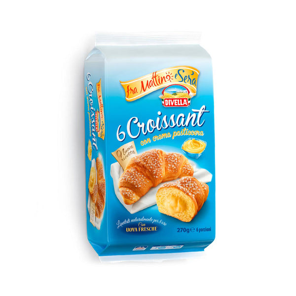 Divella Croissants con Crema Pasticcera - 270 g - 1