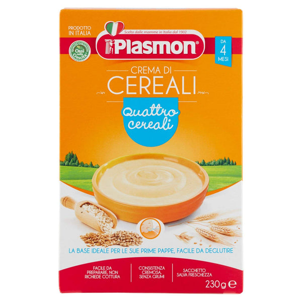 Plasmon Crema 4 Cereali da 4 Mesi - 230 g - 1