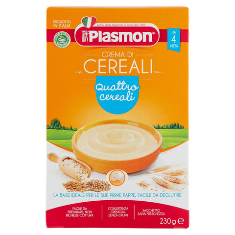 Plasmon Crema 4 Cereali da 4 Mesi - 230 g