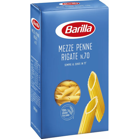 BARILLA MEZZE PENNE RIGATE NR.70 - 500gr - Butera Eats