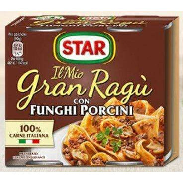 STAR GRAN RAGU' CON FUNGHI PORCINI - 2x 180gr - Butera Eats